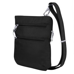 Travelon Anti-Theft Classic Slim Double Zip Crossbody Bag